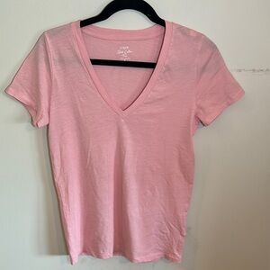 J. Crew Pink Fitted Short Sleeve T-Shirt